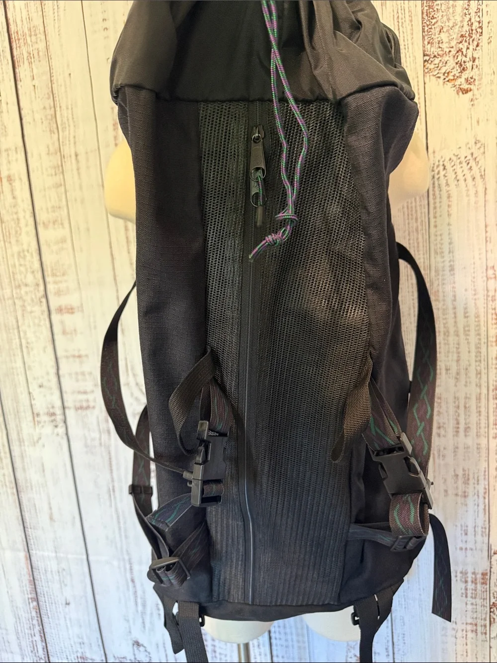 Jansport Black Hiking Backpack with Multicolor Accents